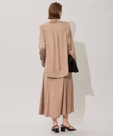 ICB 【洗える】 ルゼブフィブリルサテン シャツ