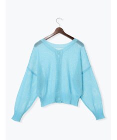 Te chichi 【WEB限定カラーあり】ペーパータッチヤーン2wayメッシュニット