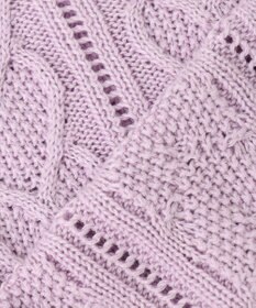 ANY KIDS ハート ケーブル ニット ベスト