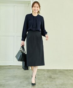 ANY 【洗濯機可/ストレッチ/ウエストゴム/セットアップ可】イージーケアタイトスカート