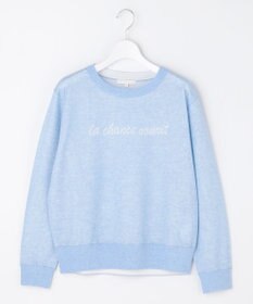 自由区 L グラフィックジャカード ニット