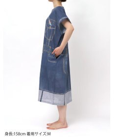 tsumori chisato SLEEP ツモリチサト ワンピース 綿100%(本体) 楊柳素材 3分袖 半袖 ロング丈 レディース UNT115 /ワコール