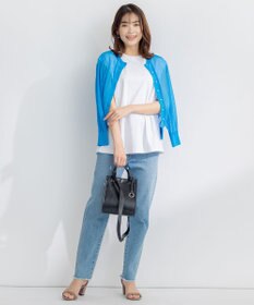 組曲 【洗える・2WAY】シアーニット カーディガン