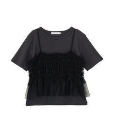 AMERICAN HOLIC 【2点セット】半袖Tシャツ＋チュールビスチェ