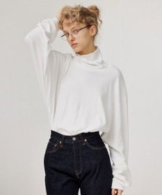 LENO MOCK TURTLE NECK PULLOVER [UNISEX] モックタートルネックカットソー