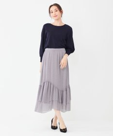 ANY SIS 【洗える】タックポイント ニット