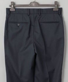 GOTAIRIKU シワになりにくい【御幸毛織/みゆきけおり】DRY SPINNER(ドライスピナー)スーツ（ダークグリーンストライプ）