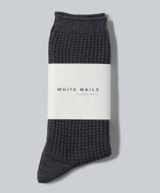 WHITE MAILS PAPER ジャガードソックス