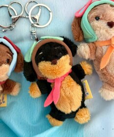 WEGO ぴぽぴぽパイロットドッグキーホルダー