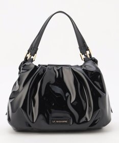 LA BAGAGERIE ソフトエナメル2WAYハンドバッグ Sサイズ