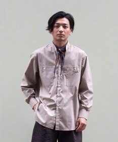 KASHIYAMA GIZA 100/2 バンドカラーシャツ