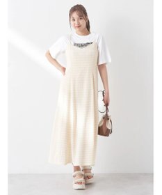 earth music&ecology チェックキャミワンピース