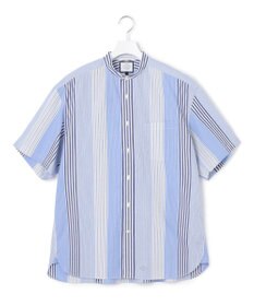 J.PRESS YORK STREET 【UNISEX】マルチストライプバンドカラー シャツ