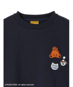 Green Parks ムジークタイガー／裏起毛刺しゅうプルオーバー