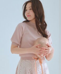 Feroux シャイニーハーフスリーブ ニット