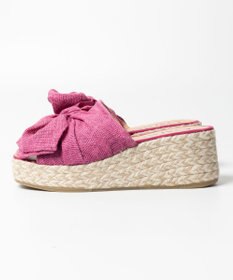 gaimo 【GAIMO/ガイモ】リネンリボン付きジュート厚底サンダル/CELIA-RS