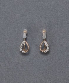 Phoebe 【痛くないシリーズ】【金属アレルギー対応】メテオドロップライトフィットイヤリング　シャンパンゴールド