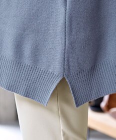 Tiaclasse 【洗える】パール付きニットチュニック