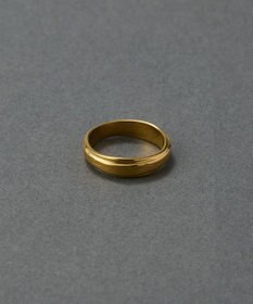 Phoebe 〈金属アレルギー対応〉サンドウェーブリング　ゴールド　ステンレス