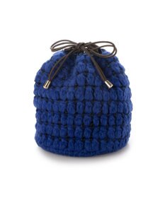 UNBILLION カシュカシュ cachecache / サテンリボン編み込み巾着ショルダー