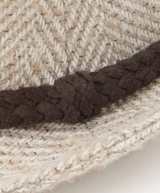 JOSEPH ABBOUD 尾州産カシミヤブレンド×アルパカ混素材カシミヤブレンドアルパカヘリンボーン ハット
