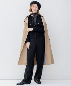 23区 【洗える】ストレッチダブルクロス サスペンダーパンツ