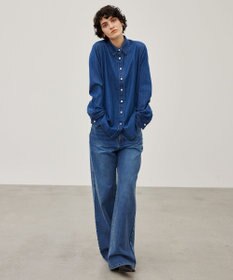 BEIGE， 【洗える】DELAUP / ダンガリー風コットンデニムシャツ