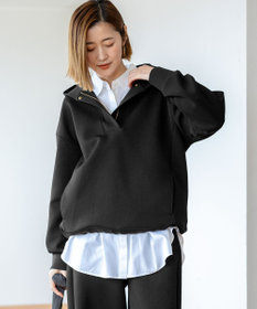 23区 S 【洗える】コットンエアーダンボール ドロスト フーディー