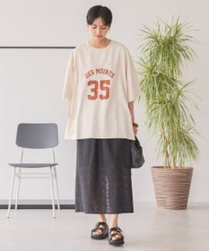 AMERICAN HOLIC ピグメント加工フットボールＴシャツ