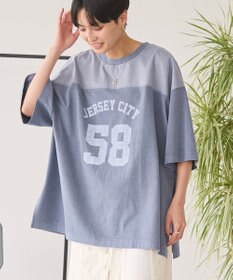 AMERICAN HOLIC ピグメント加工フットボールＴシャツ