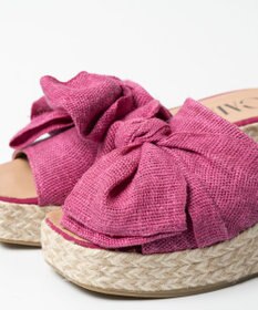 gaimo 【GAIMO/ガイモ】リネンリボン付きジュート厚底サンダル/CELIA-RS