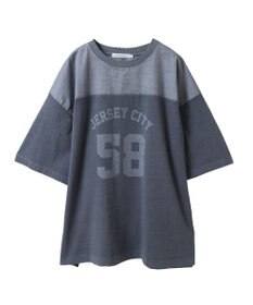 AMERICAN HOLIC ピグメント加工フットボールＴシャツ