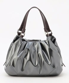 LA BAGAGERIE ソフトエナメル2WAYハンドバッグ Sサイズ