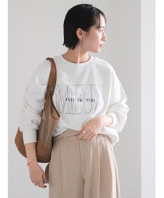 Te chichi 裏毛ロゴプリントスウェット