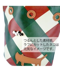 tsumori chisato CARRY くもネコチェック ハンドバッグ ミニバッグ