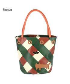 tsumori chisato CARRY くもネコチェック ハンドバッグ ミニバッグ