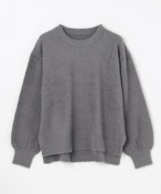 ANY L ショートシャギープルオーバーニット