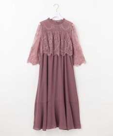 ANY SIS 【洗える】レーシーケープ ドレス