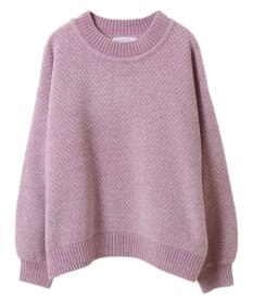 Green Parks ベロアモールモックネックニットプルオーバー