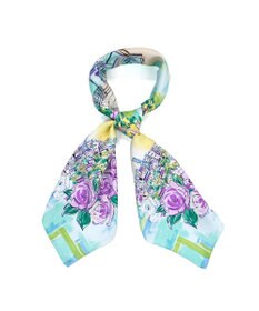 Marca ＜春の新色！＞【伝統横濱スカーフ】リゾートランド 大判 シルクツイル スカーフ