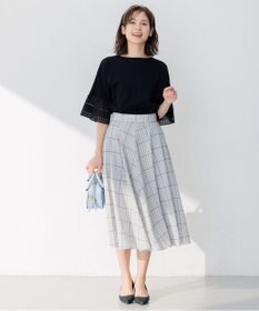 組曲 【WEB限定】レーススリーブ ニット