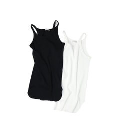 LENO TANK TOP　テレコタンクトップカットソー