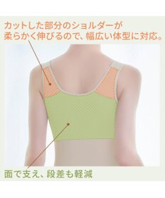 BRADELIS New York 【BRADELIS NewYork peace】綿混楽々dailyバストスリップ23 接触冷感 吸汗速乾 サラッと快適な補正スリップ