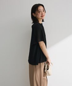 Green Parks マジョリカプリーツショートスリーブブラウス