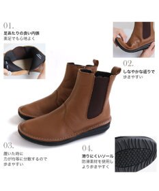 Pointer 本革軽量サイドゴアステッチショートブーツ