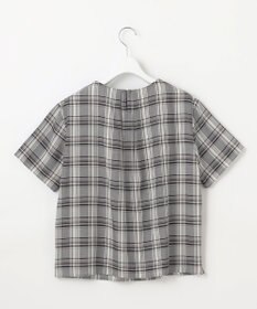 J.PRESS LADIES L シアーストライプ&チェック カットソー