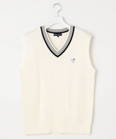 23区GOLF 【MEN】【キングサイズ】コットンブレンド ニットベスト