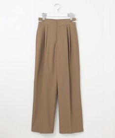 Feroux 【洗える】サイドオープンスラックス パンツ