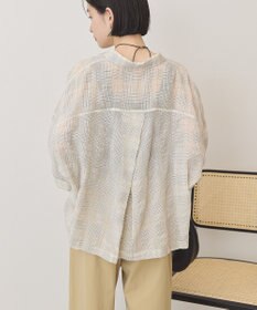 AMERICAN HOLIC シアーチェックショート丈シャツ