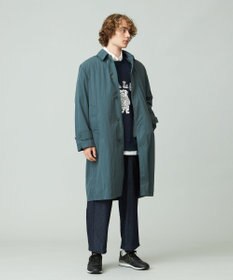 J.PRESS YORK STREET 【UNISEX】ナイロンワッシャーステンカラーコート